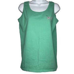 Vintage 90s The Mint Cocktails Tank Top Green Martini Bar Phoenix MCM